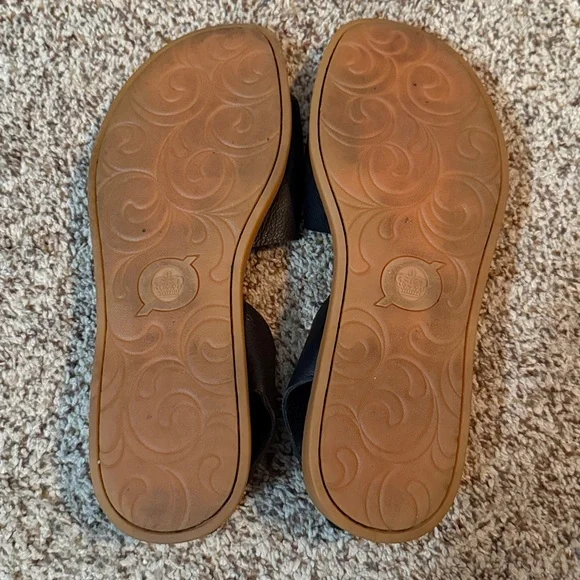 Born Black Leather Slingback Sandals - Picture 2 of 3